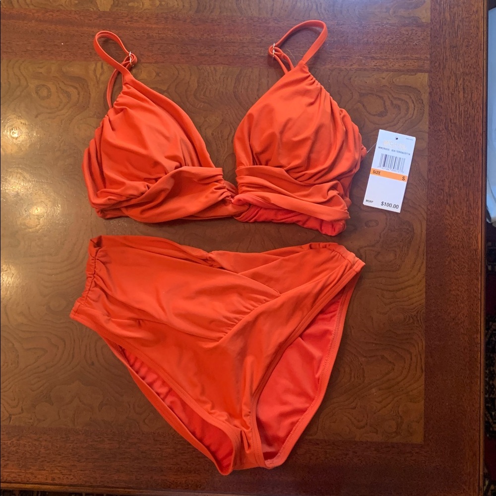 MICHAEL Michael Kors Coral Red Bikini